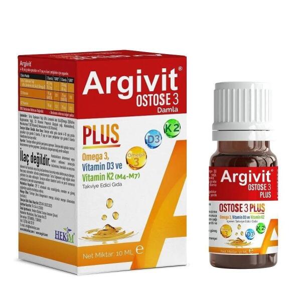 Argivit Ostose3 Plus Damla 10 Ml - 1