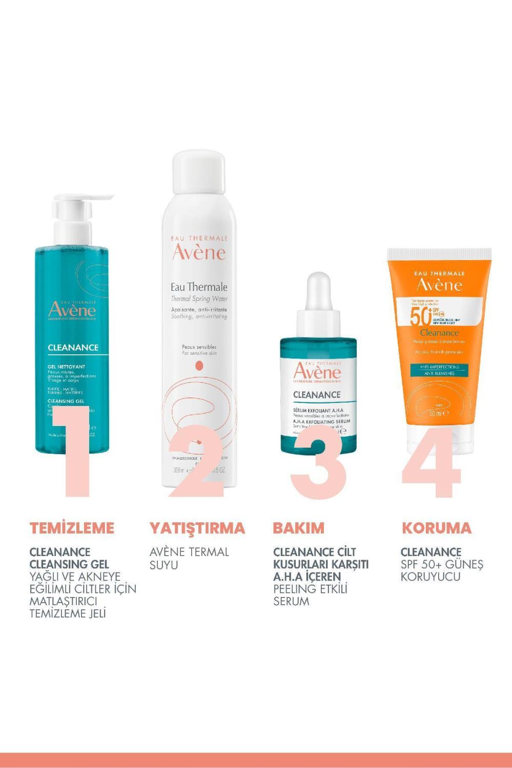 Avene Cleanance Yağlı ve Akneye Eğilimli Ciltler için Matlaştırıcı Temizleme Jeli 400 ml - 3
