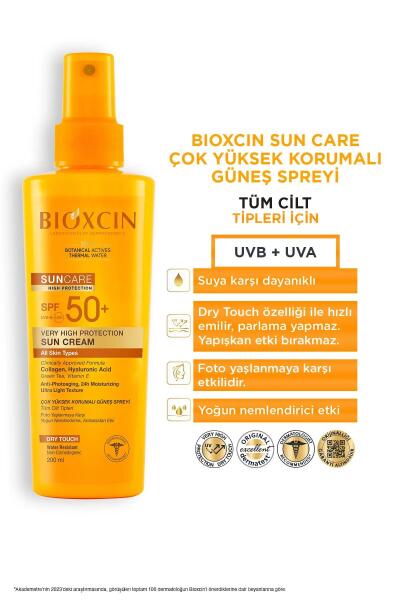Bioxcin Sun Care Kuru/Normal Ciltler Icin Gunes Kremi Spf50+ 50 Ml- Bioxcin Sun Care Sprey Spf50+ 200 Ml - 5