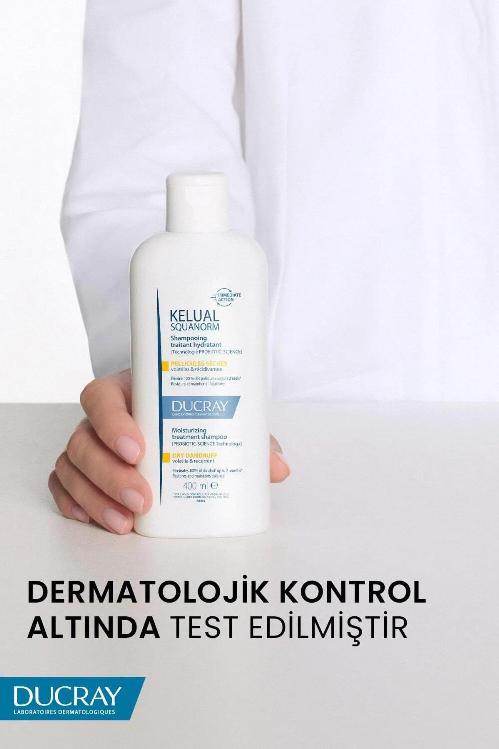 Ducray Kelual Squanorm Kuru Saçlar İçin Kepek Karşıtı Şampuan 400 ml - 3