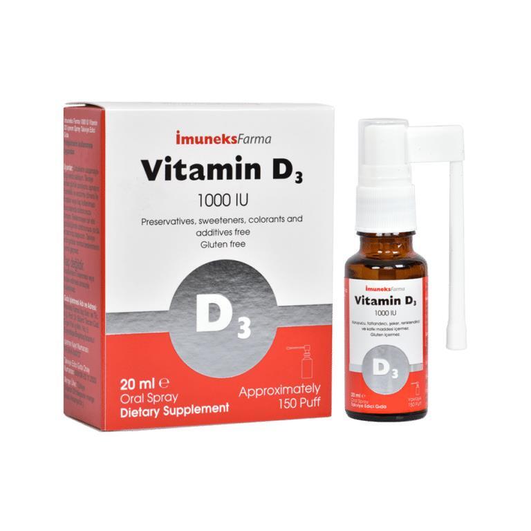 İmuneks Vitamin D3 1000 mg 20 ml - 1