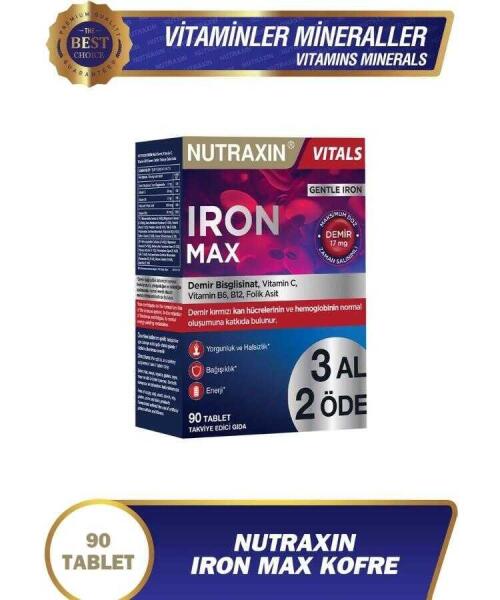 Nutraxin Iron Max 30 Tablet 3 Al 2 Öde - 1