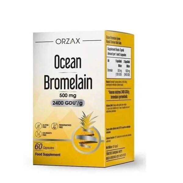 Ocean Bromelain 500 mg 60 Kapsül - 1